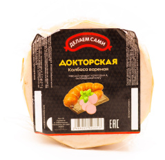 Колбаса вареная Докторская, мясной продукт, кат.А., охлажд. в в\у СП